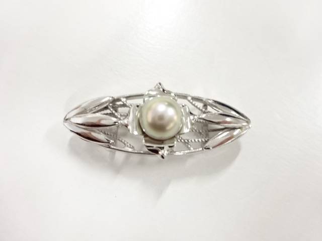 パール 帯留め【アンティーク】【中古】【着】 宗sou