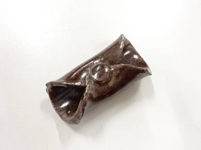 陶器帯留め【アンティーク】【中古】【着】 宗sou