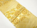 切りばめ風 華紋に葡萄唐草模様織り出し袋帯【中古】【着】 宗sou