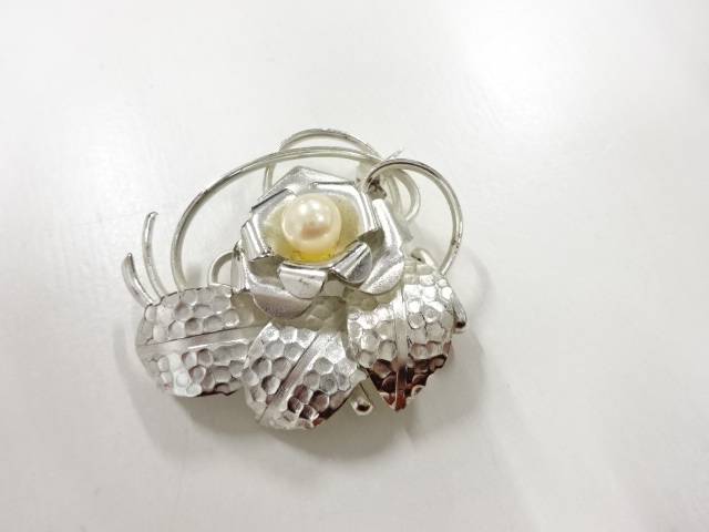 パール帯留め【アンティーク】【中古】【着】 宗sou