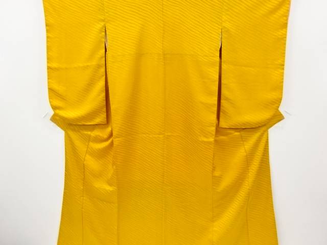 斜め縞模様織り出し二尺袖着物【中古】【着】 宗sou