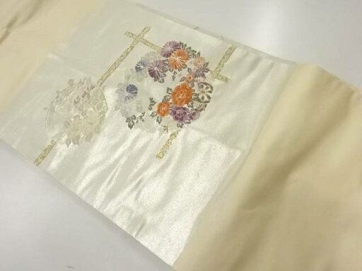 花丸紋織出し名古屋帯【リサイクル】【中古】【着】 宗sou 花丸紋織出し名古屋帯【リサイクル】【中古】【着】 宗sou
