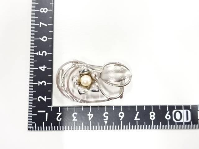パール　帯留め【アンティーク】【中古】【着】 宗sou