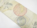 佐賀錦 鶴に花丸模様織り出し袋帯【中古】【着】 宗sou(4)