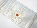 万年青模様刺繍袋帯(材料)【アンティーク】【中古】【着】 宗sou(4)