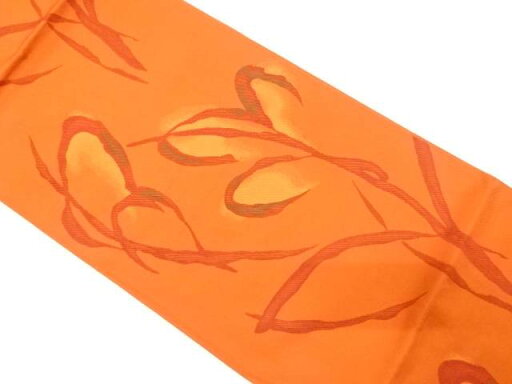 抽象花模様織り出し袋帯【中古】【着】 宗sou【spoff】 抽象花模様織り出し袋帯【中古】【着】 宗sou【spoff】