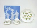 WEDGWOOD ウエッジウッド ワイルドストロベリー ティーカップ&ソーサー&オクタゴナルディッシュ【中古】【道】 宗sou