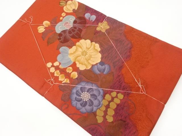 未使用品 道長取に辻ヶ花模様織り出し袋帯【着】 宗sou