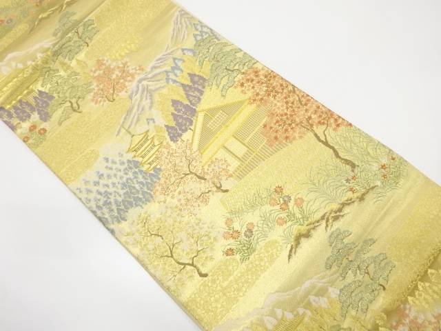 京景春秋織り出し袋帯【中古】【着】 宗sou