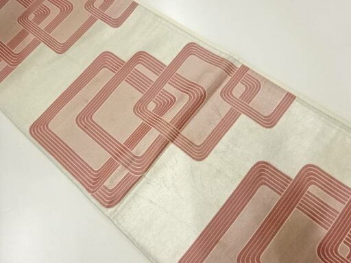 抽象模様織出し袋帯(材料)【アンティーク】【中古】【着】 宗sou 抽象模様織出し袋帯(材料)【アンティーク】【中古】【着】 宗sou