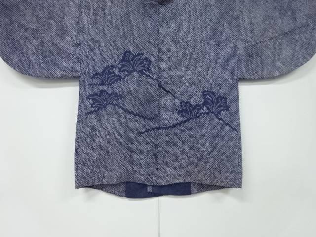 本総絞り草花模様絵羽道中着【アンティーク】【中古】【着】 宗sou