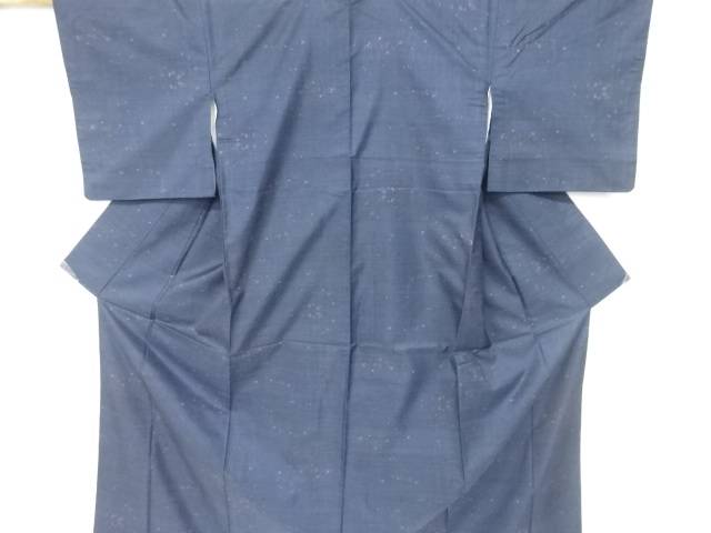 よろけ縞模様織出し本場泥大島紬着物(7マルキ)【リサイクル】【中古】【着】 宗sou