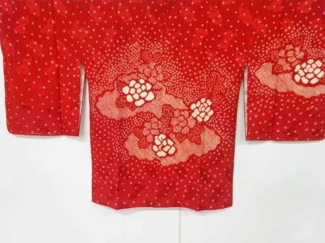 絞り草花模様絵羽道行コート【アンティーク】【中古】【着】 宗sou