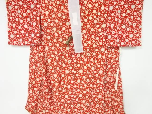 錦紗 花唐草模様長襦袢【アンティーク】【中古】【着】 宗sou