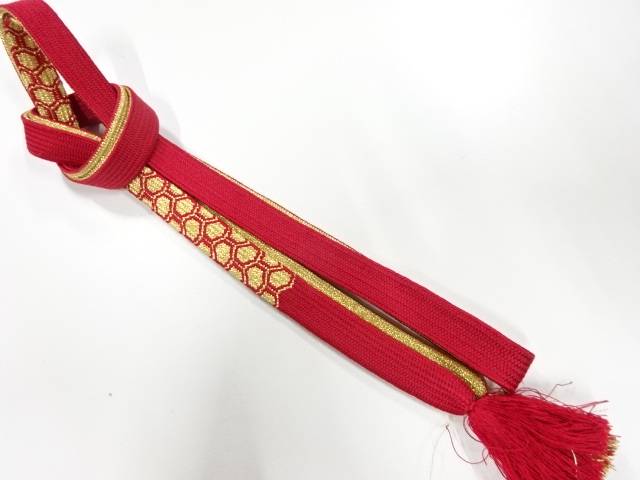 正絹 手組帯締め【リサイクル】【中古】【着】 宗sou