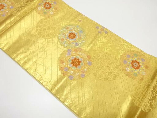華紋織り出し袋帯【中古】【着】 宗sou 華紋織り出し袋帯【中古】【着】 宗sou