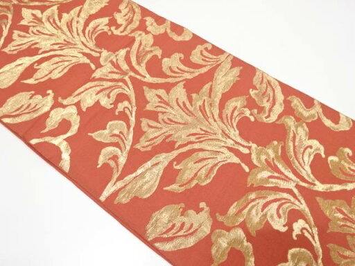 抽象花模様織り出し袋帯(着用可)【アンティーク】【中古】【着】 宗sou 抽象花模様織り出し袋帯(着用可)【アンティーク】【中古】【着】 宗sou