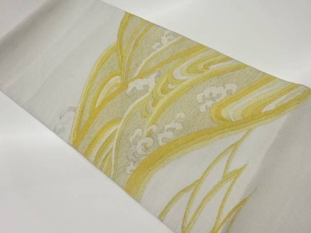 綴れ荒波模様織出し袋帯【中古】【着】 宗sou