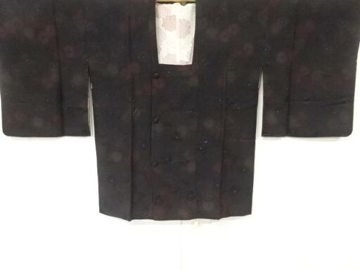 菊尽くし模様織り出し暈し道行コート【中古】【着】 宗sou 菊尽くし模様織り出し暈し道行コート【中古】【着】 宗sou
