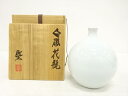 古堅幸雄造 白磁 花瓶【中古】【道】 宗sou