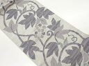 葡萄唐草模様織出し名古屋帯【中古】【着】 宗sou
