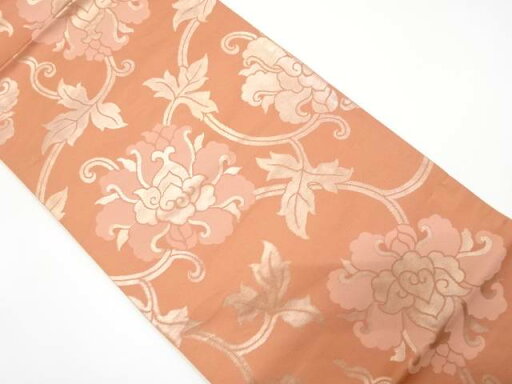 未使用品 唐花模様織り出し リバーシブル 袋帯【着】 宗sou 未使用品 唐花模様織り出し リバーシブル 袋帯【着】 宗sou