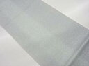 銀通し縞に抽象模様暈し袋帯【中古】【着】 宗sou
