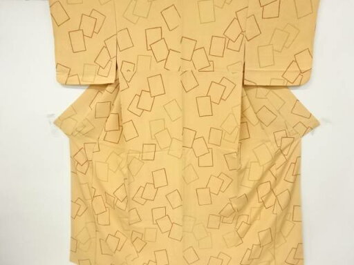 色紙散らし模様小紋着物【中古】【着】 宗sou 色紙散らし模様小紋着物【中古】【着】 宗sou