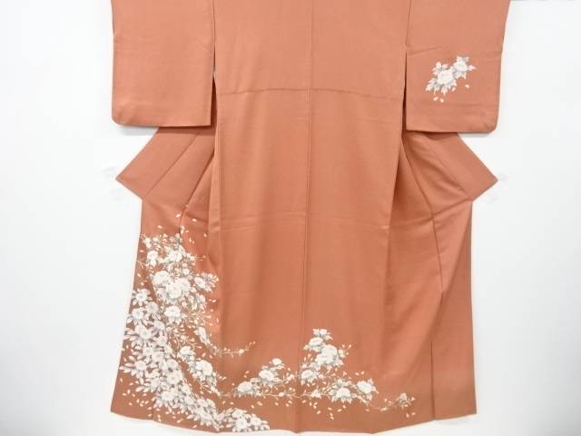 枝花模様訪問着【中古】【着】 宗sou