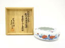 今泉今右衛門造 錦 花画 灰皿【中古】【道】 宗sou