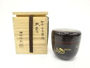 中村湖彩造 四季七宝蒔絵 大棗【中古】【道】 宗sou