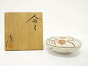 作家物 色絵 花 合子【中古】【道】 宗sou