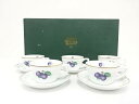 Richard Ginori リチャードジノリ ボンジョルノ プルーン カップ&ソーサー 5客セット【中古】【道】 宗sou