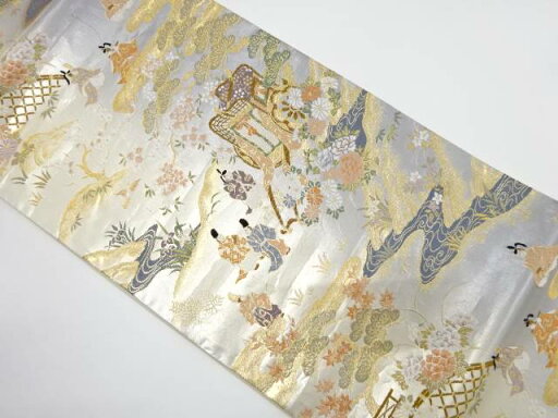 王朝行幸文織り出し袋帯【中古】【着】 宗sou 王朝行幸文織り出し袋帯【中古】【着】 宗sou