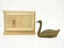 進藤武松造 「夢」 白鳥 置物【中古】【道】 宗sou【spoff】