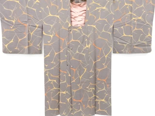 鹿模様ロング道行コート【中古】【着】 宗sou
