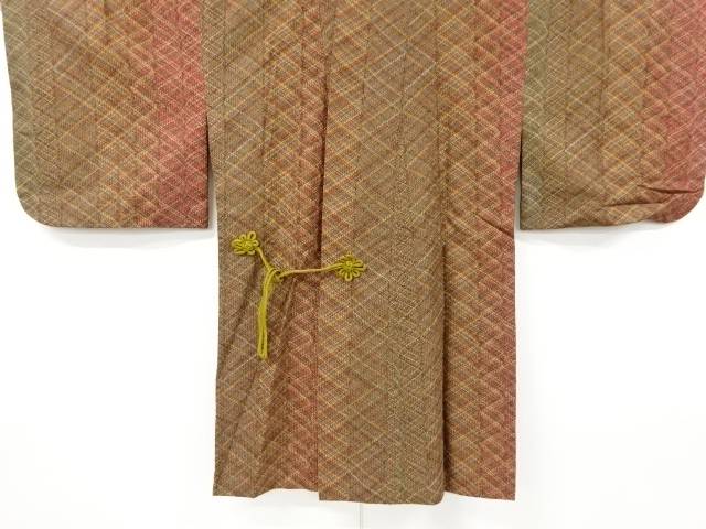 組織ロング道中着【中古】【着】 宗sou