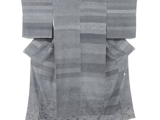 砂川健一作 横段に寄せ柄江戸小紋着物【中古】【着】 宗sou