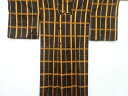 格子模様織り出し雨コート【中古】【着】 宗sou