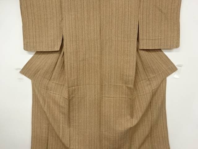 縞模様単衣小紋着物【中古】【着】 宗sou