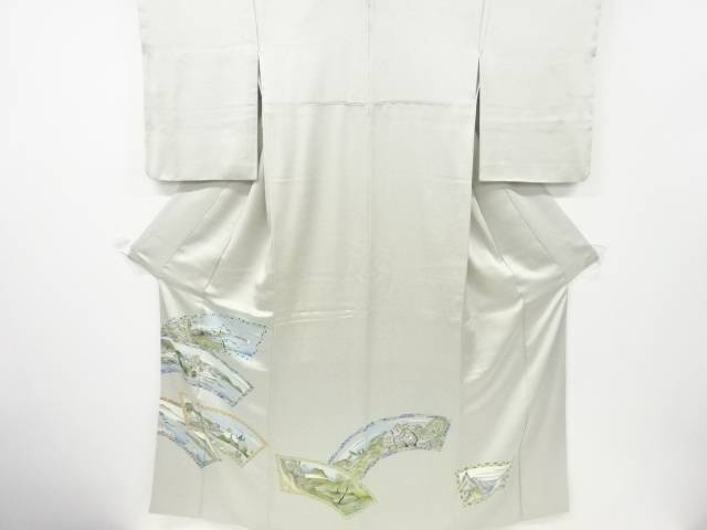 地紙に風景模様一つ紋色留袖【リサイクル】【中古】【着】 宗sou