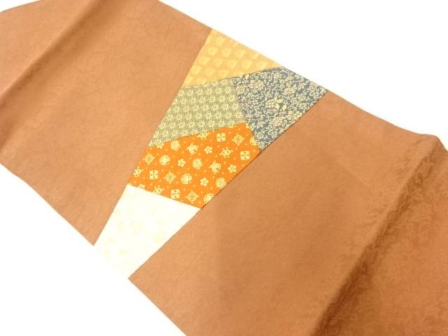 切り嵌め古典柄模様織出し名古屋帯【中古】【着】 宗sou