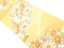 佐賀錦鳳凰に菊・牡丹・紗綾形模様織出し袋帯【中古】【着】 宗sou