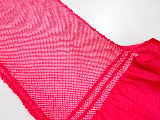 正絹　振袖用　絞り　帯揚げ【中古】【着】 宗sou