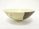 茜窯造 金彩色絵 月に芒 平茶碗【中古】【道】 宗sou【spoff】