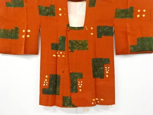 絞り抽象模様道行コート【中古】【着】 宗sou