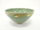 作家物 青磁 金彩 天目 茶碗【中古】【道】 宗sou