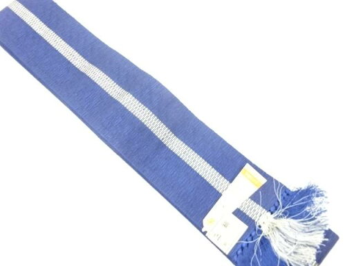 未使用品 正絹 縞模様織り出し 男物角帯【着】 宗sou 未使用品 正絹 縞模様織り出し 男物角帯【着】 宗sou