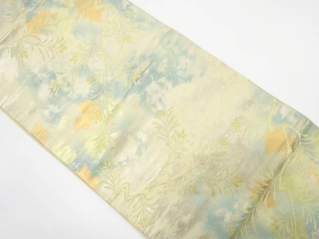 若松模様織り出し袋帯(材料)【アンティーク】【中古】【着】 宗sou