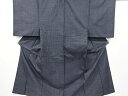 本場正藍泥染大島紬男物着物アンサンブル【中古】【着】 宗sou